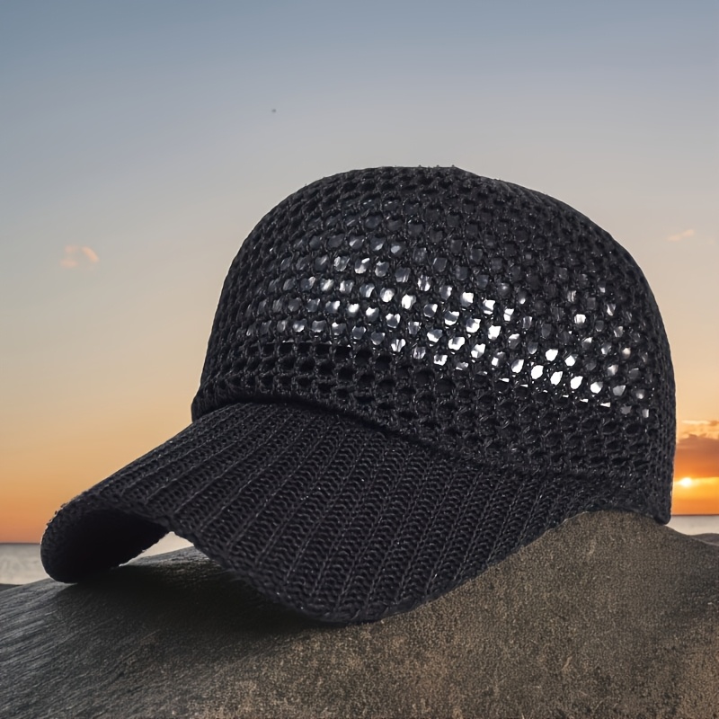 Outdoor Sun Baseball Cap, Unisex Summer Hat, Breathable Mesh, Suitable For Fishing And Hiking