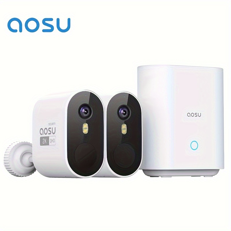 

Security Cameras Wireless Outdoor , Real 2k Hd , No Subscription, 240-day , 166° , Spotlight & Siren Alarm, , Support 2.4g & 5g Wifi Router