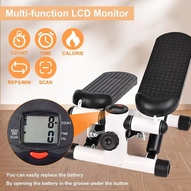 1pc fitness stepper for exercise mini fitness machine with band suitable for leg training full body workout details 4