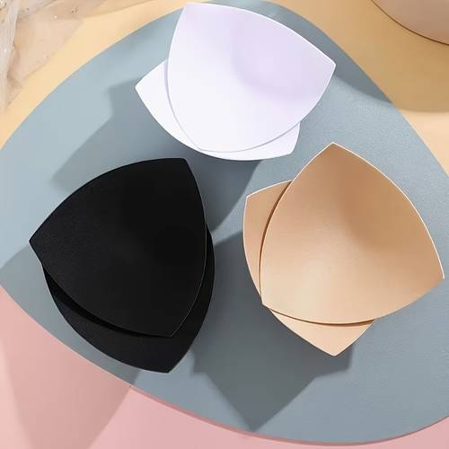 item picture lightweight seamless triangular bra pads made of high elastic sponge for sports bras swimsuits and yoga outfits