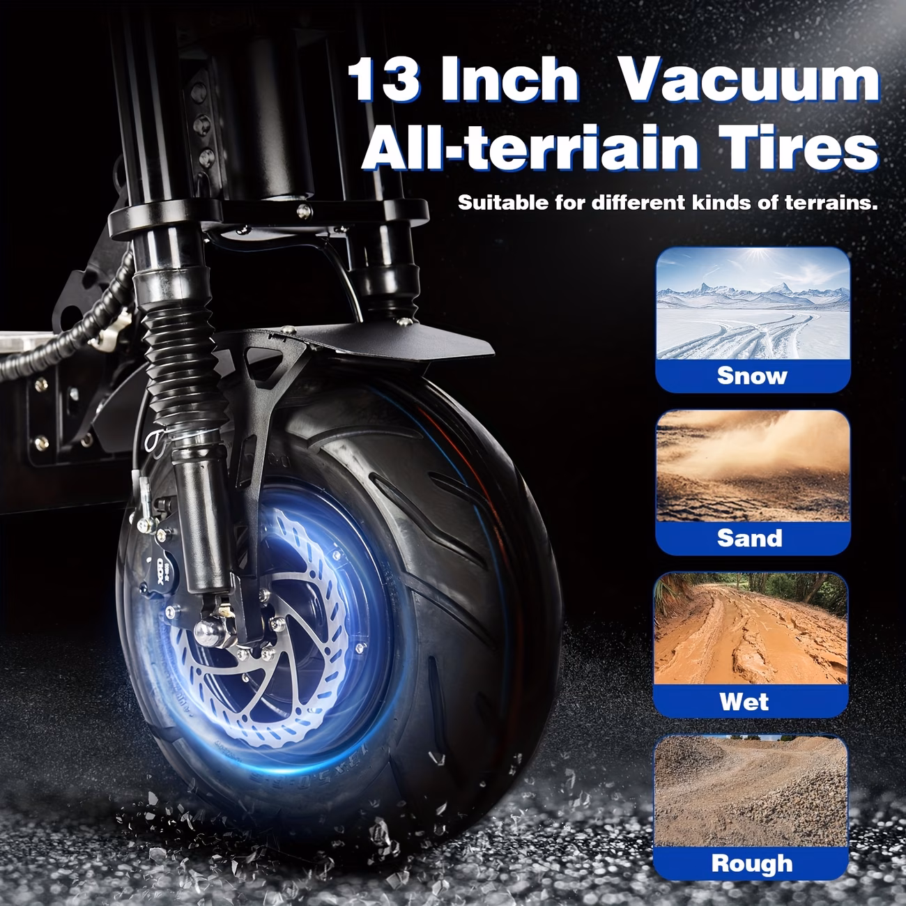 new high power 72v 40ah dual motor adult off road electric scooter with led display hydraulic brakes dual suspension vibrant ambient lighting and 13 inch tyres electric scooter e scooter Product details 0