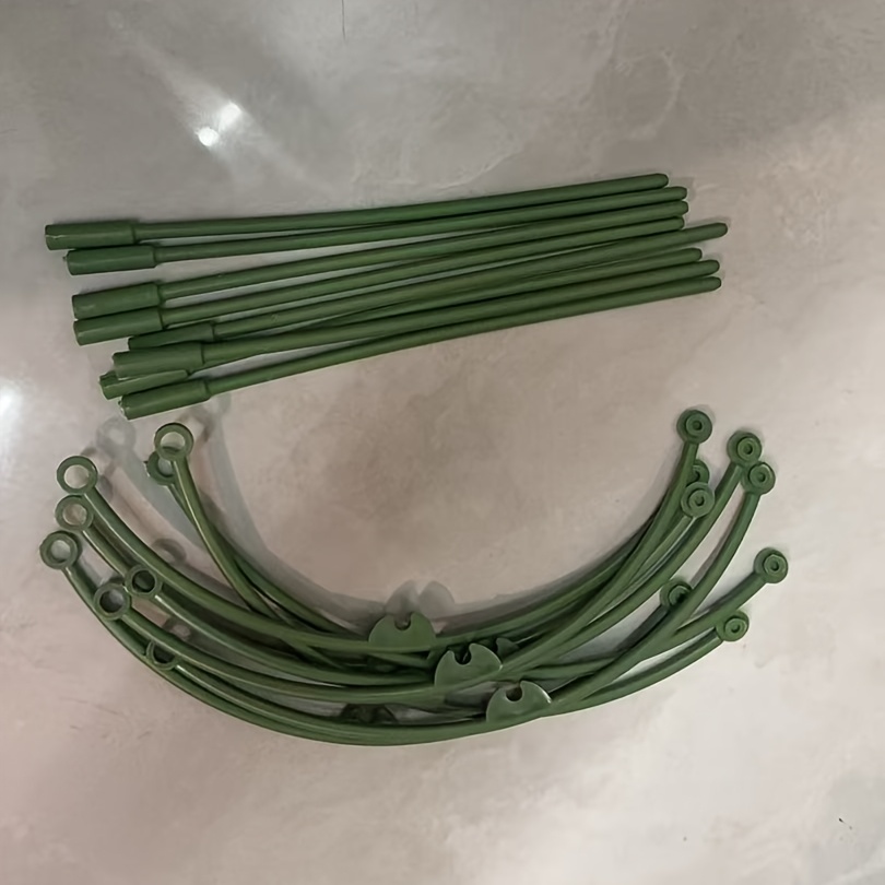 TEMU Pali di supporto per piante, per piante in plastica impilabili, compatti e pratici per la conservazione, adatti per piante rampicanti a foglia,