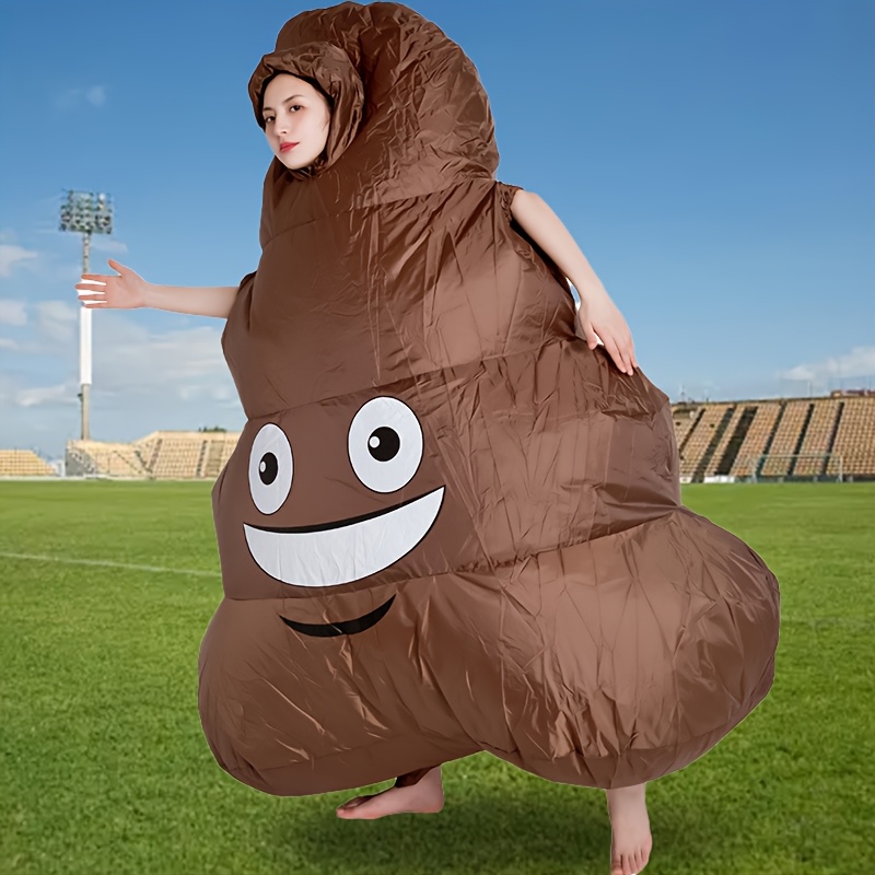 Smiffys Disfraz Inflable De Caca Marrón Para Adultos, Talla única, Divertido Y Llamativo