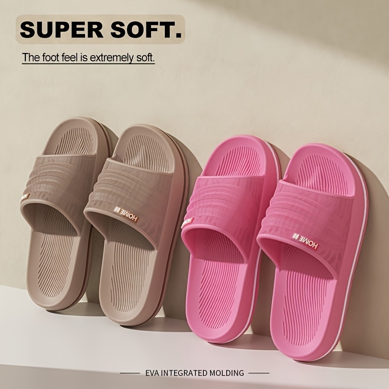 womens eva slide sandals comfortable non slip thick sole open toe for indoor outdoor use   textured design   shower beach and casual wear shower shoes slipon footwear durable traction footwear Product details 3