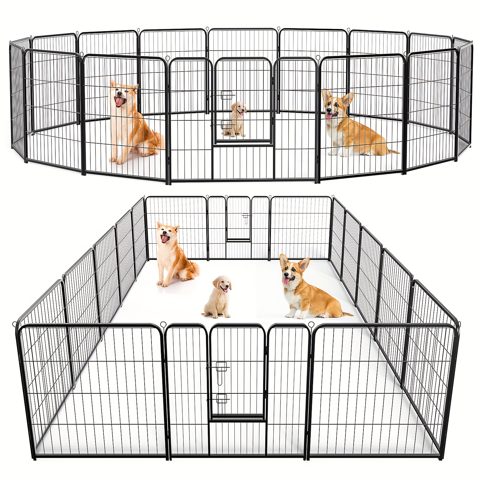   40 inch 8pcs 16pcs pet playpen suitable for indoor and outdoor use and is ideal for large medium and small dogs sturdy and durable pet exercise pen is  
