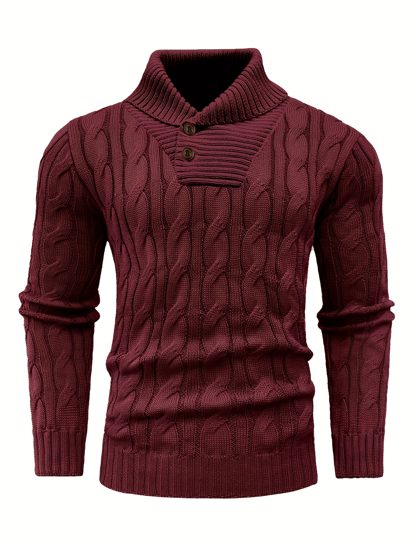 Men's Mature Business Sweater - New Autumn/Winter Lapel Ribbed Knitwear, Fashionable Solid Color Pullover, Suitable for Layering and Wearing Over Clothes