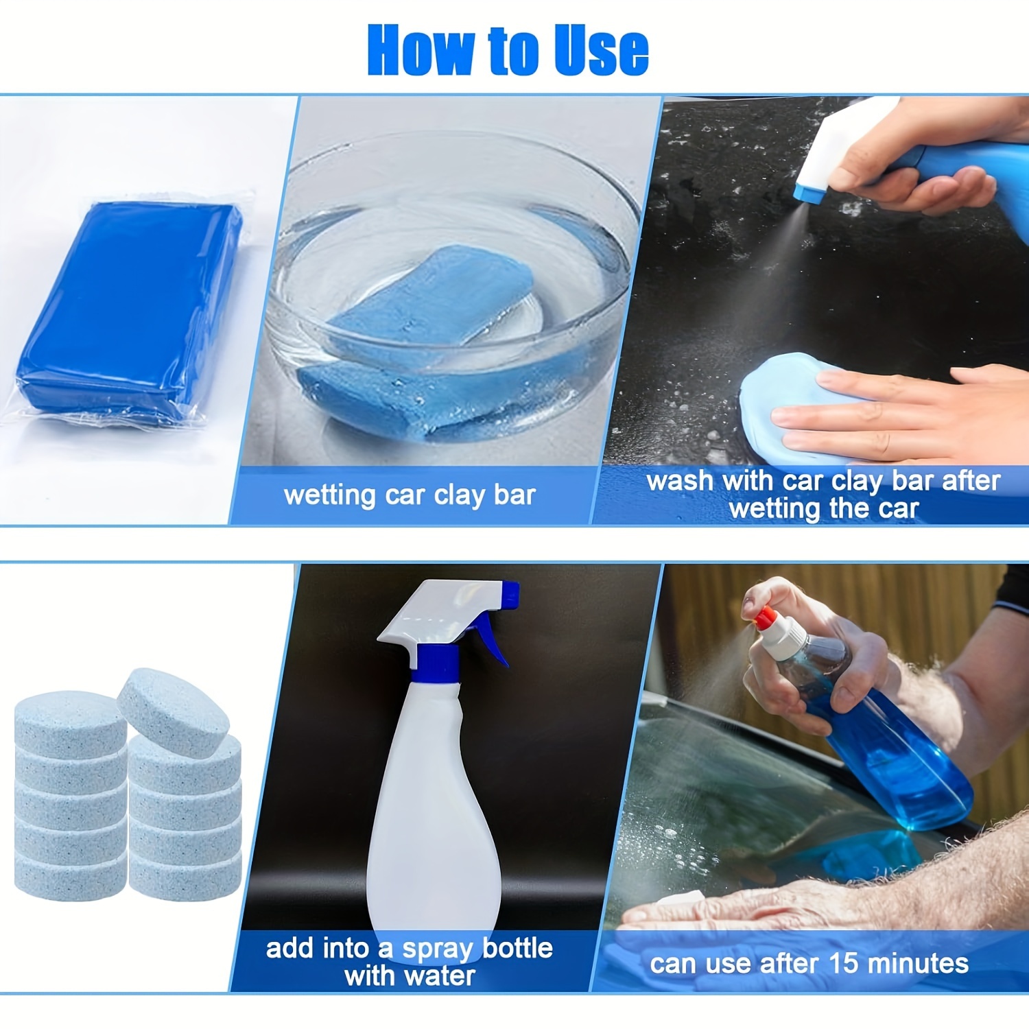 10 Car Detail Clay Strips Strong Stain Removal Clay Strips Temu