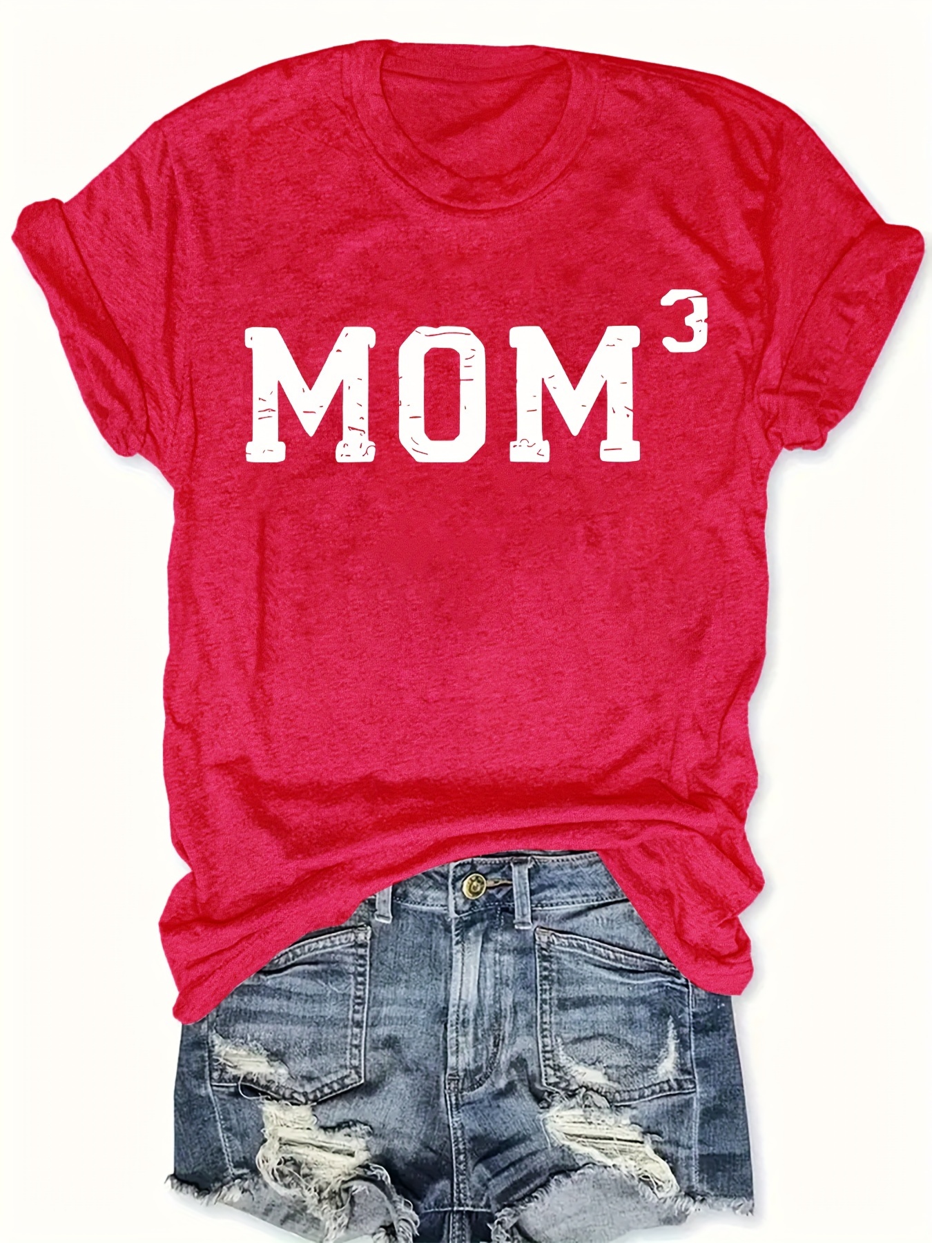 Letter Print T shirt Plus Size Casual Crew Neck Short Sleeve - Temu ...