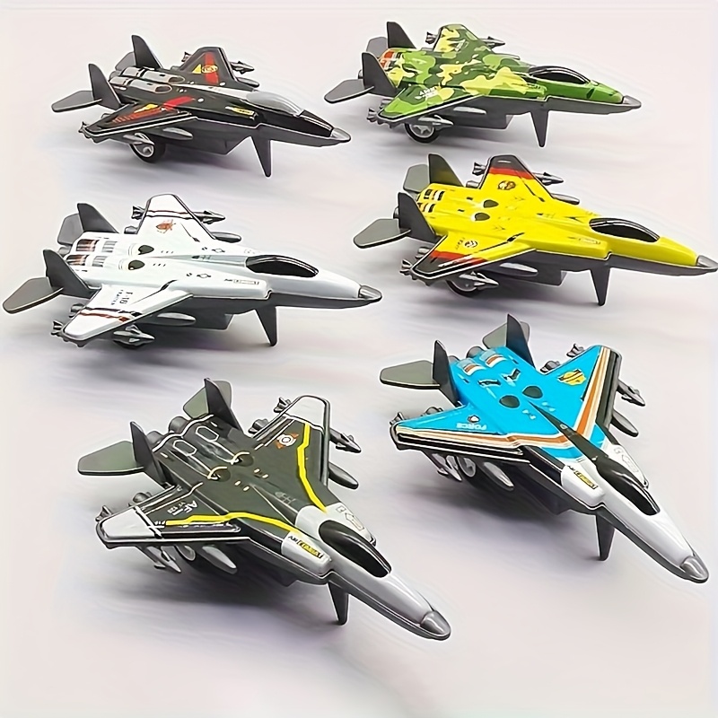 Mini Inertial Power Metal Airplane Toy - Durable Alloy Structure