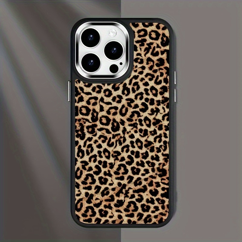 TEMU Phone Case: Suitable For 16 Frame Leopard Print Drop-proof Phone Case