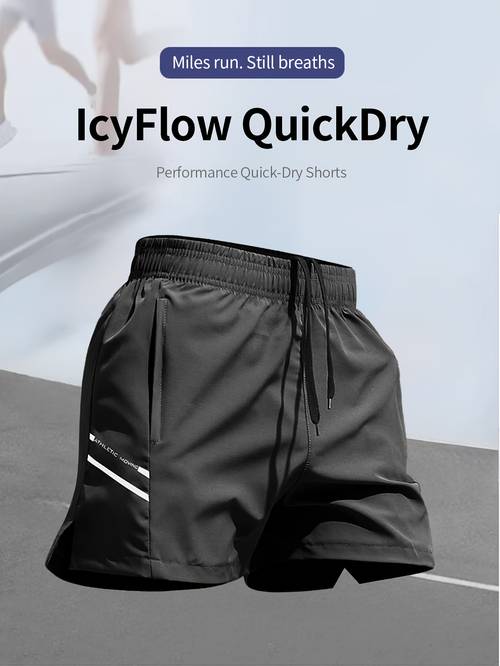 professional athletic shorts mens quick dry new track training marathon elastic band drawstring zipper pocket very suitable for running badminton and summer fitness training summer casual athletic wear lightweight shorts