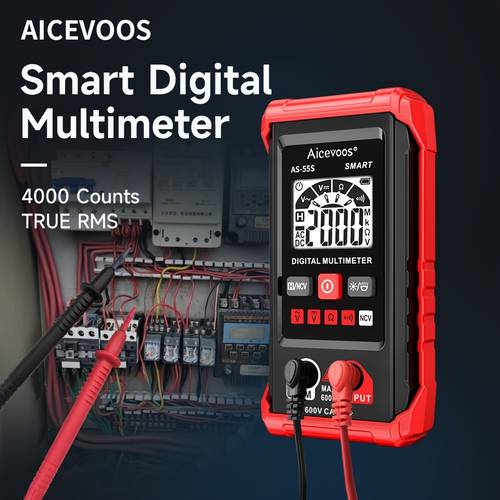 automatic digital smart multimeter true range ac voltage tester electrical professional multimetro ncv