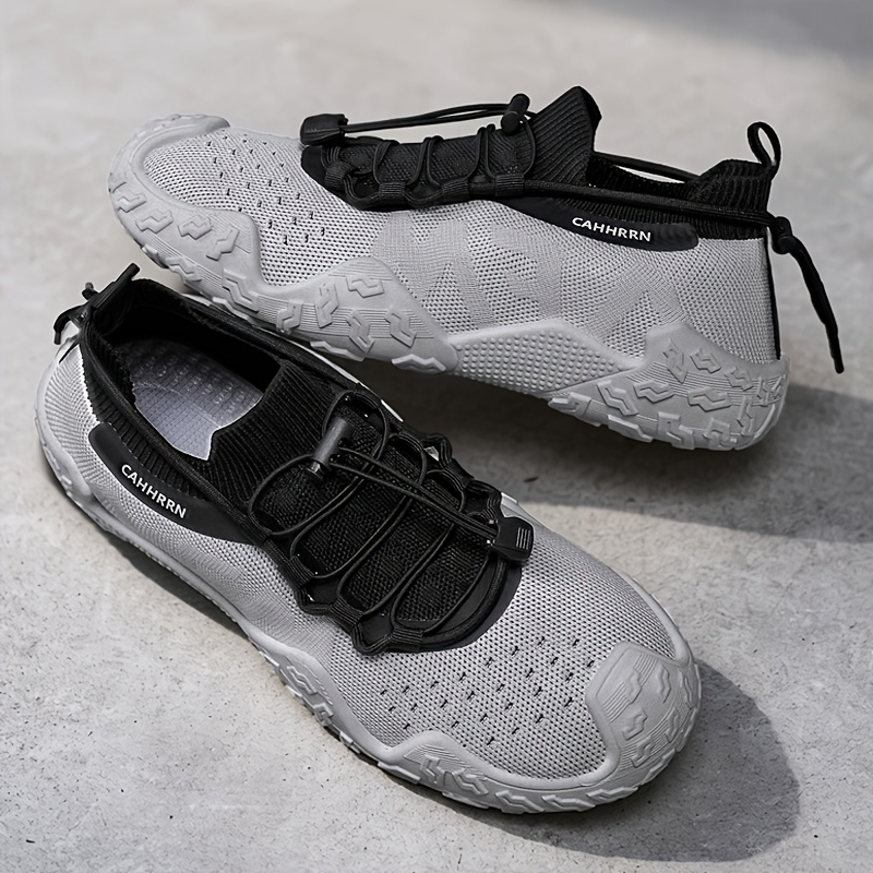 Sneakers, New Summer Men's Breathable Knit Mesh Sock Shoes, Outdoor Sports Hiking Running Shoes, Thick-Soled Wear-Resistant Sneakers for Daily Commuting, Low-Top Trendy Sports Shoes