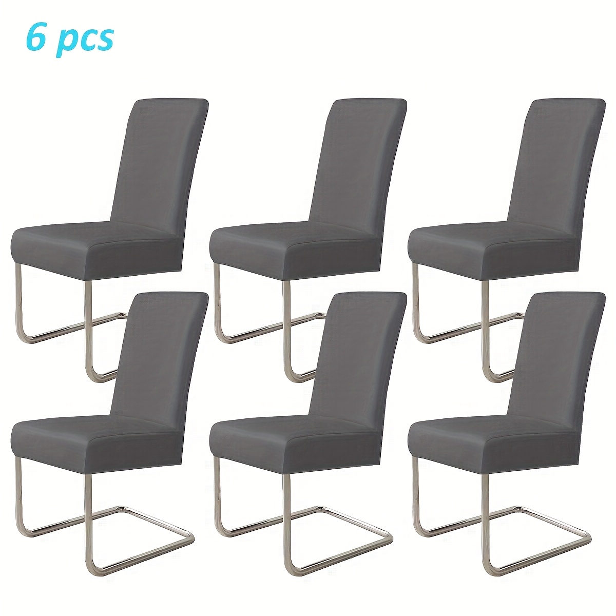 E-shop 2/4/6 Stück Ganzjahres-Stretch-Slicky-Faserstoff-Sesselbezüge, Einfarbig/Mehrfarbige Optionen. Ideal zum Schutz von Leichtmöbeln, geeignet für