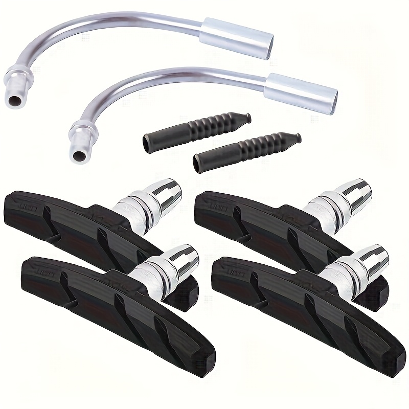 2 Sets Of Pads For Bicycles Come With 2 Aluminum Alloy Curved Pipes
