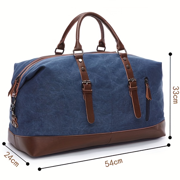 Weekend Overnight Travel Duffel - Large Capacity Heavy-Duty Gym & Weekend Trip with Multiple Compartments, Spacious Main & Front Pocket, Sturdy Top Handle & Detachable Strap, Durable Luggage for Sports, Business Travel - Ideal for Men & Women