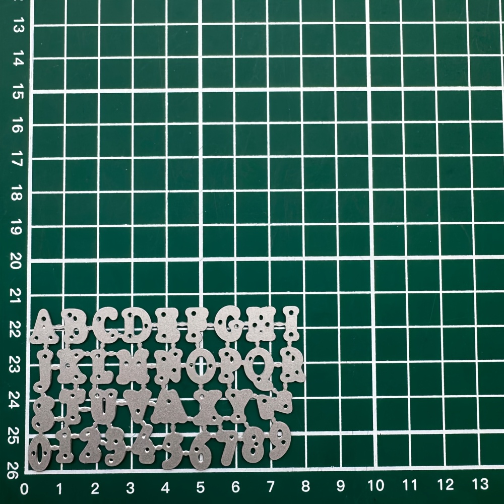 Numbers And Letters Metal Cutting Dies For Scrapbooking Card Making Stencils Photo Albums