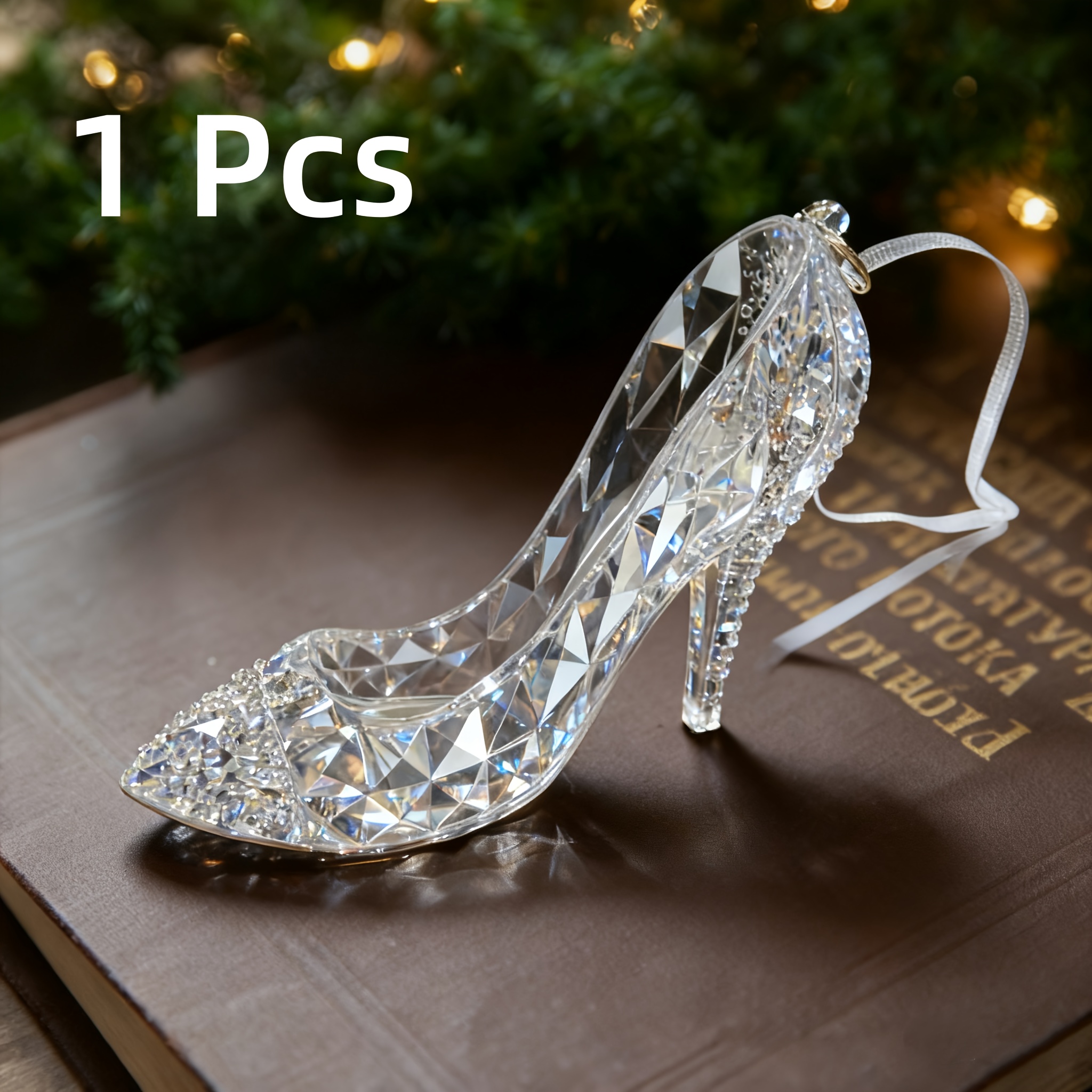 E-shop High Heel Schuh Ornament - Eleganter Acryl Anhänger, für Feiertags Party Dekorationen, Hochzeiten, Geburtstage und Feiertagsfeiern,
