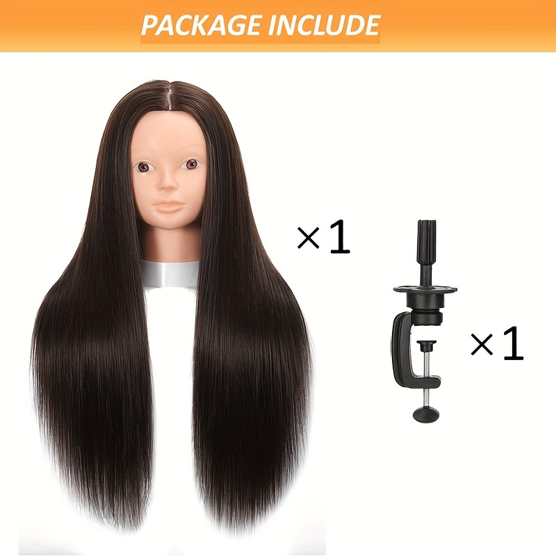 Long hair mannequin head on sale