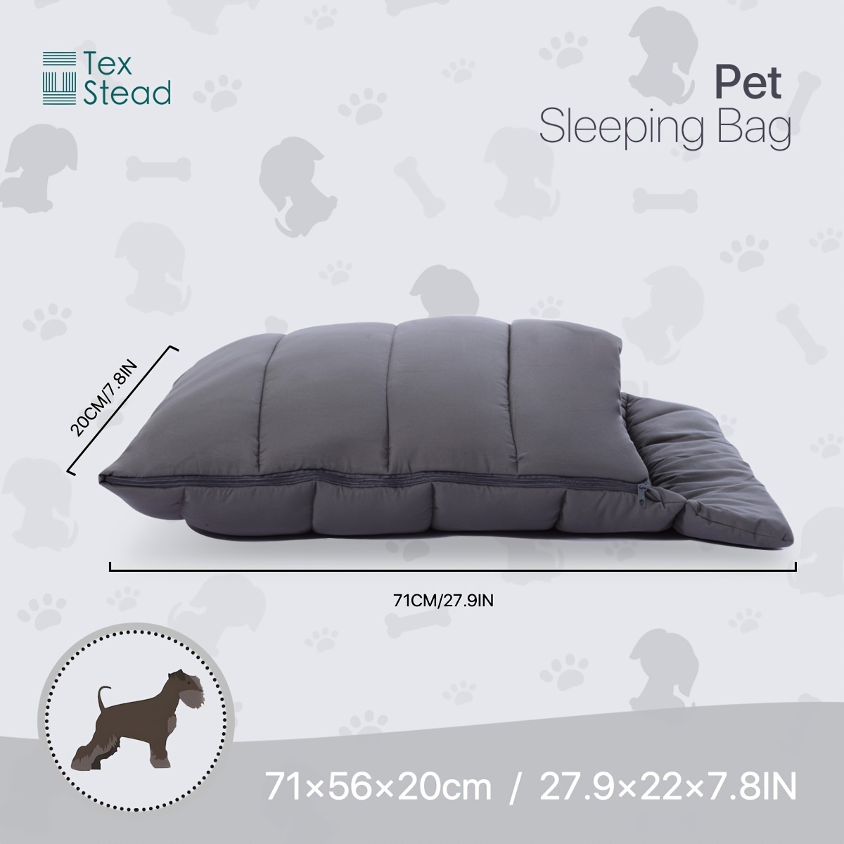   cave bed for small dogs cats durable washable polyester sleep sack for indoor pets Product details 3