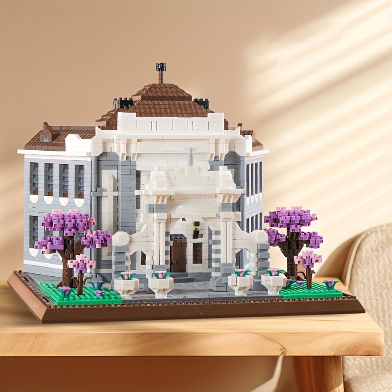 4280pcs Famous School Building Blocks, ABS Material, Mixed Color Construction Set, Ideal for Collectors