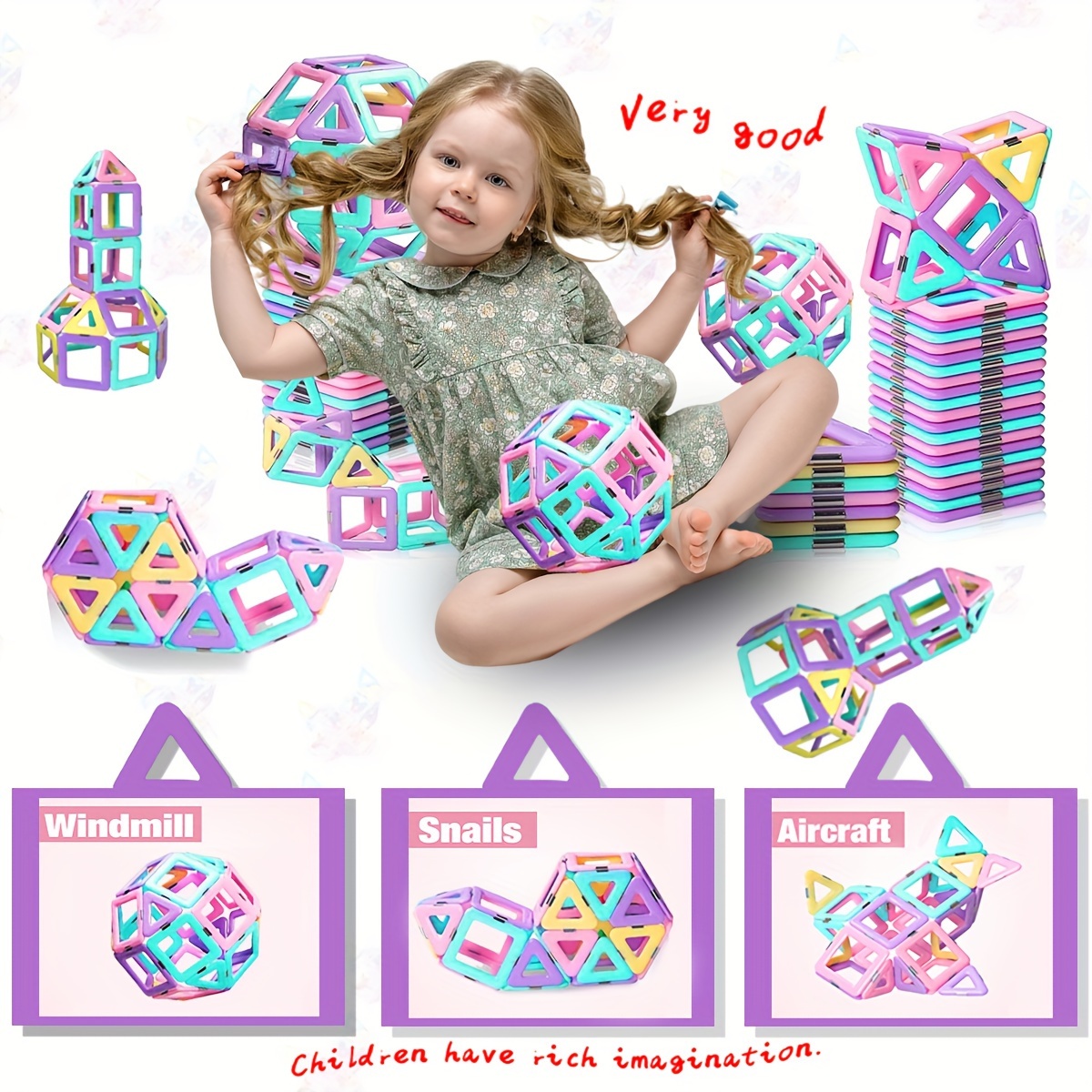 Magnetische Blokjes | Creatief & Educatief Speelgoed