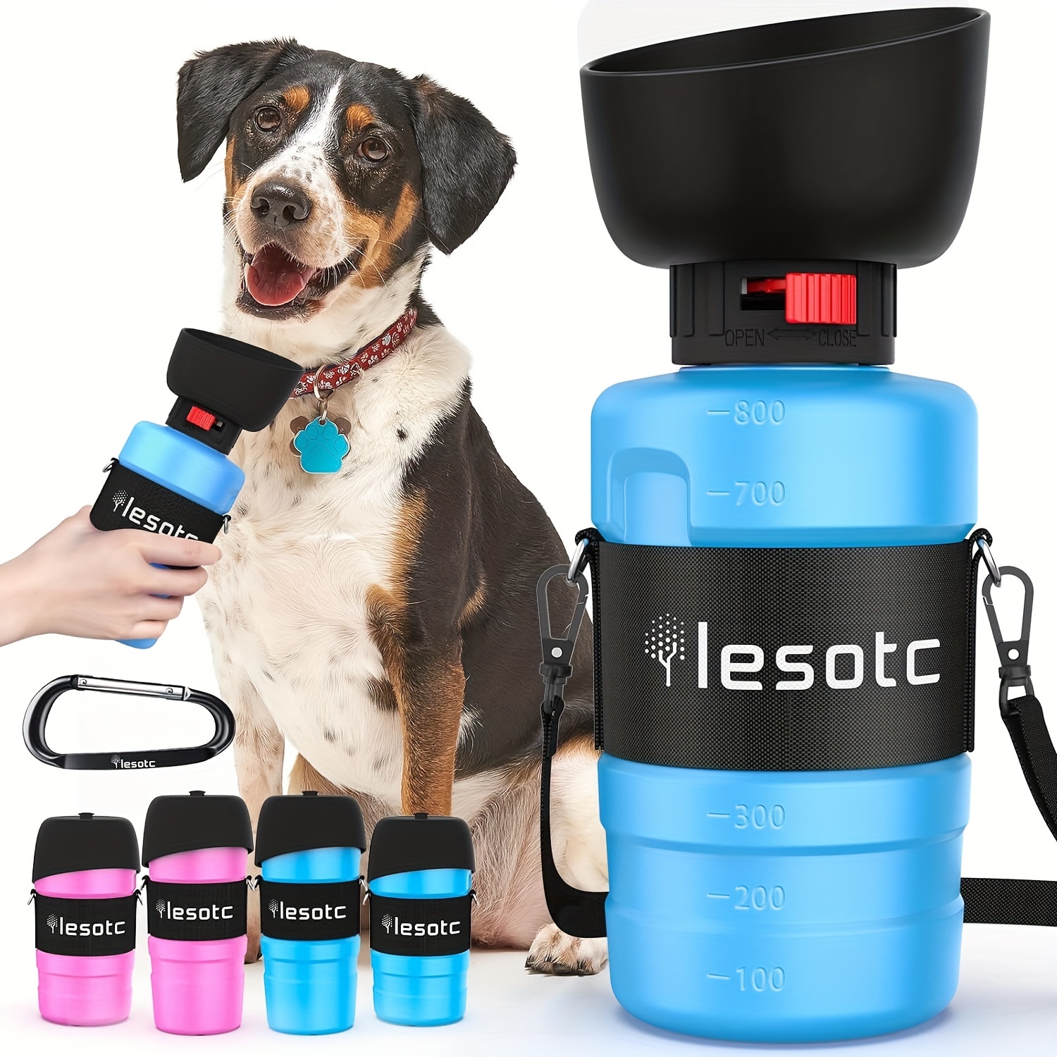 

2024 Upgraded Version, 28oz/800ml Portable Dog Water Bottle Travel Water Bottle Pink/blue, Leak Proof Foldable, Pet Water Bottle Outdoor Dog Travel Water Bottle, Is Your Best Choice For Travel.