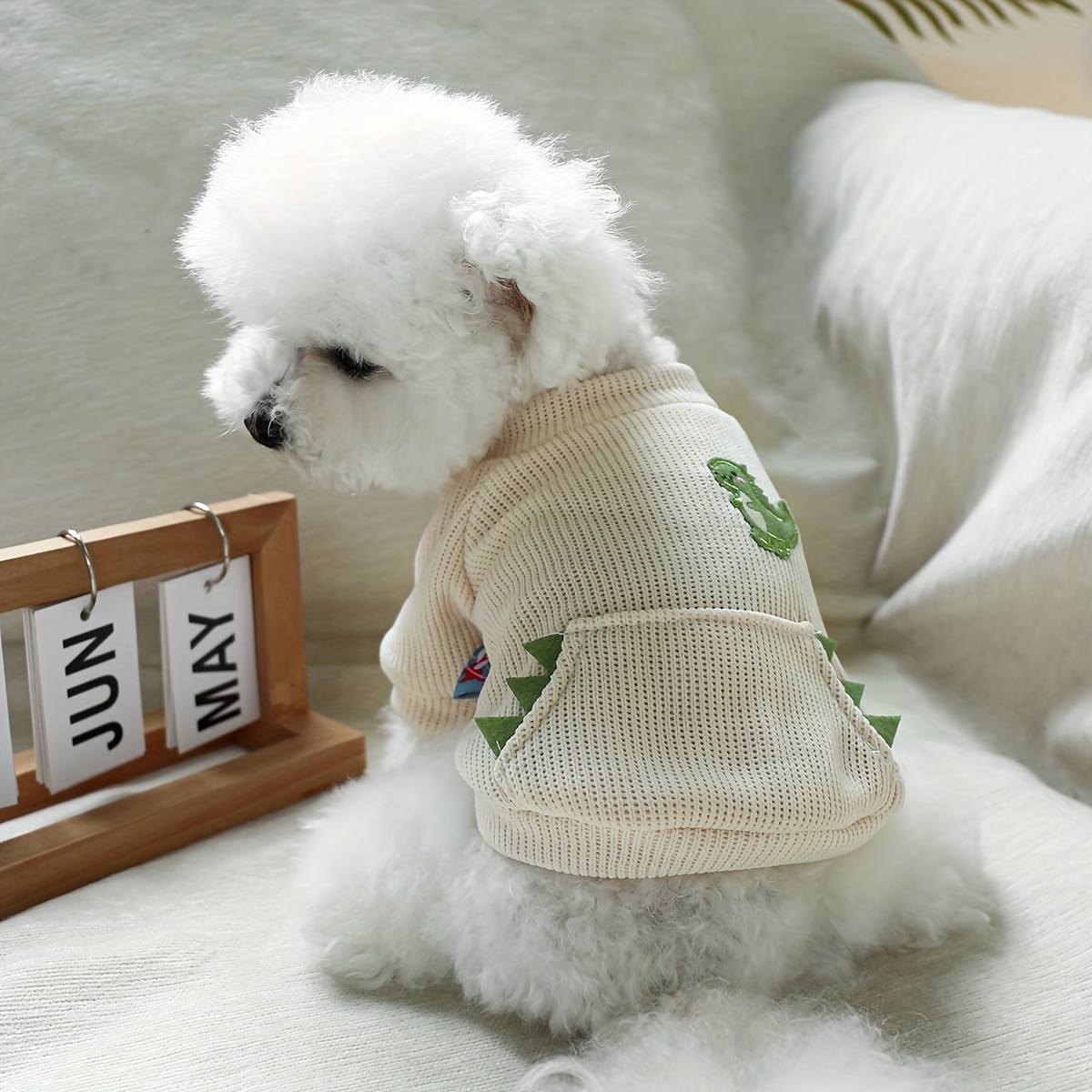 

Round Neck Sweater, Cute Dinosaur Style Sweater For Spring And Summer Autumn For Pet Dogs