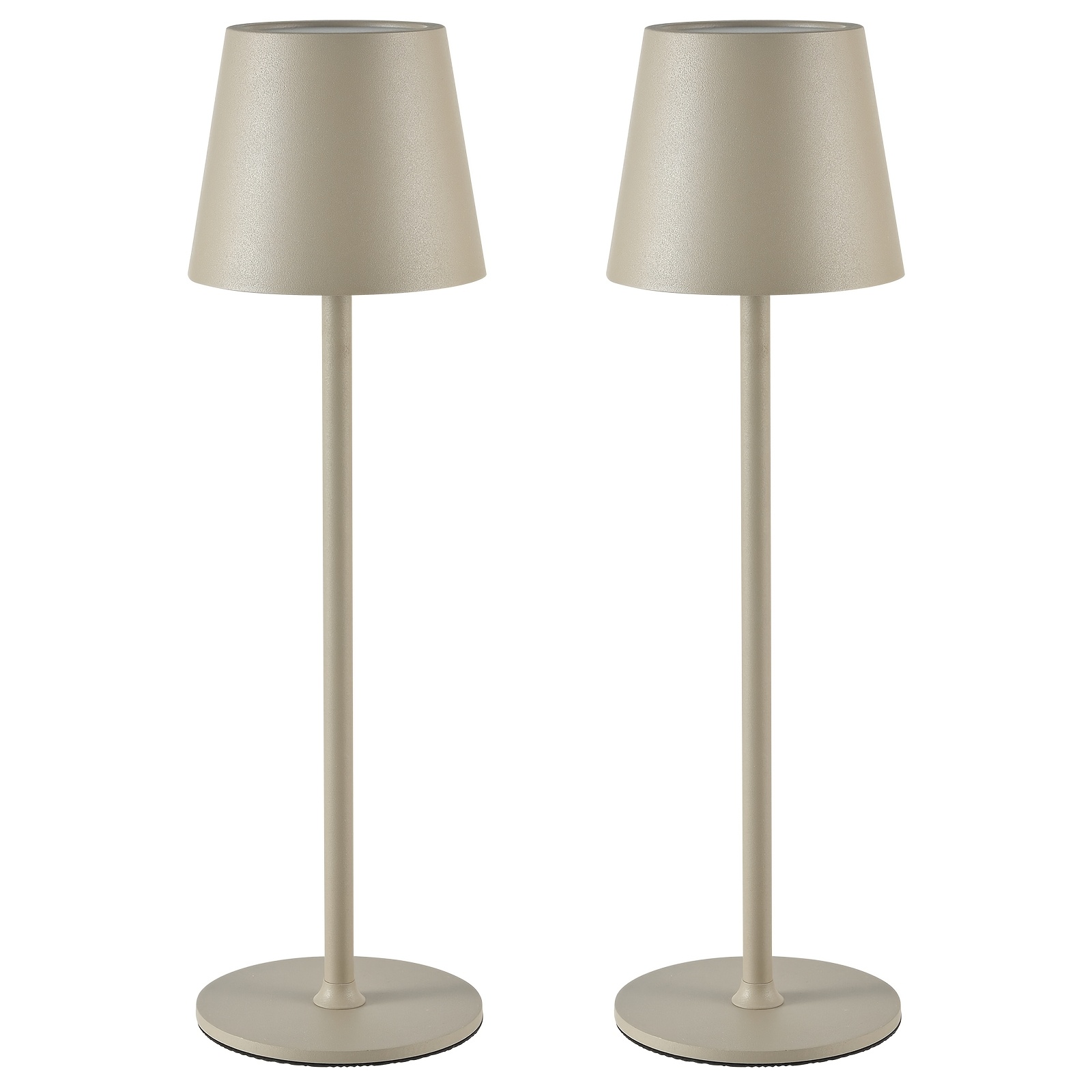 TEMU 2/4 Paquetes de Lámparas de Mesa Inalámbricas, Lámparas Recargables, Control Táctil, 3 Temperaturas de Color, Atenuación , Lámpara Inalámbrica