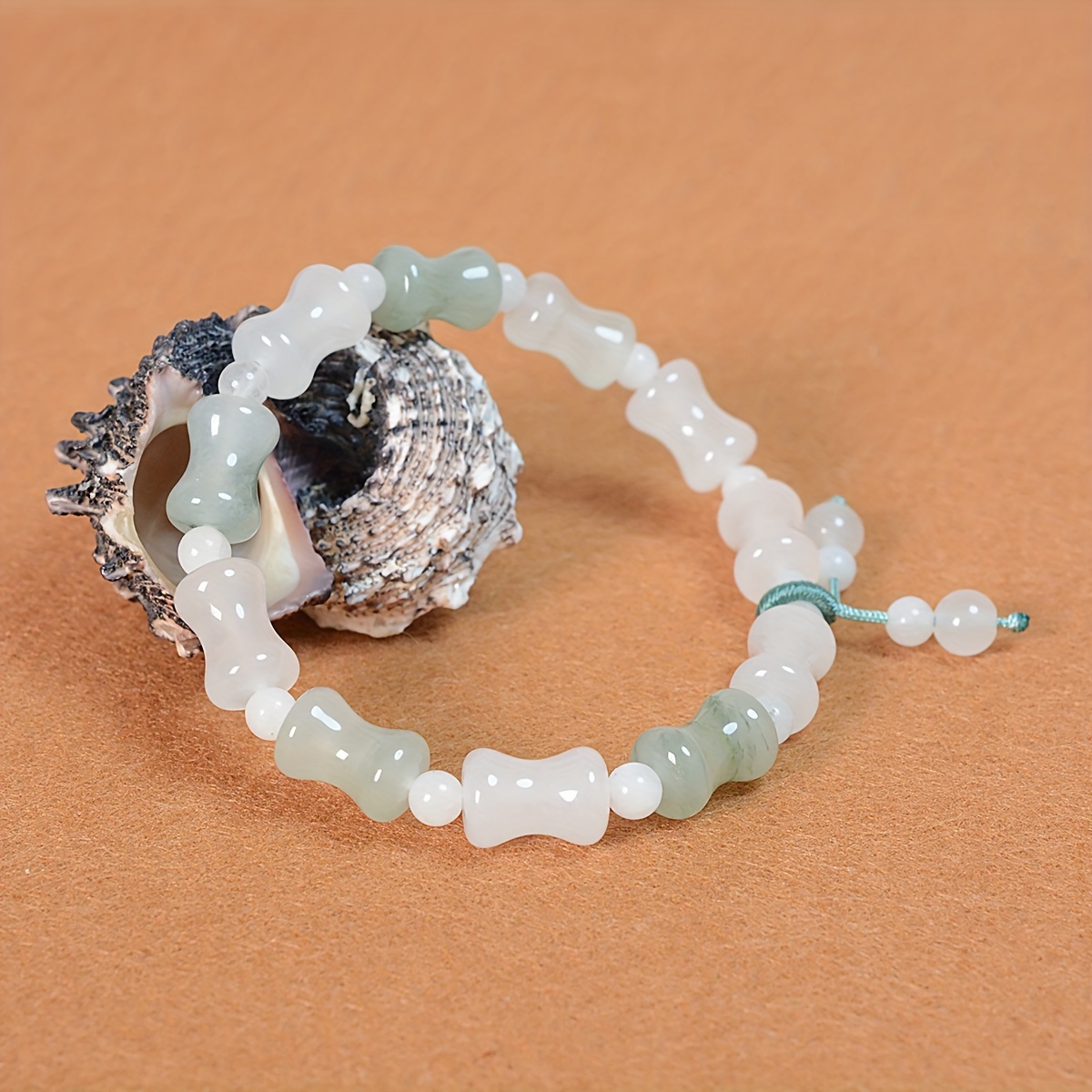 Bohemian Style Men's Beaded Bracelet Natural Stone Tianshan - Temu