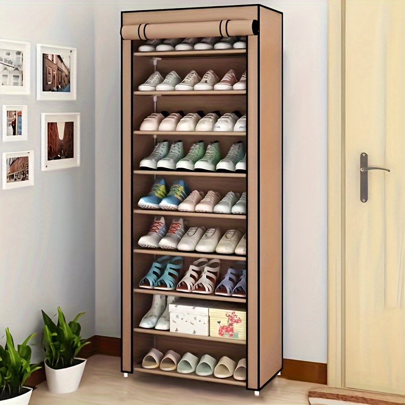 

Multi-tier Shoe Rack Organizer - Easy , Space-saving, Plastic And Metal, Home Organization Accessory, Color