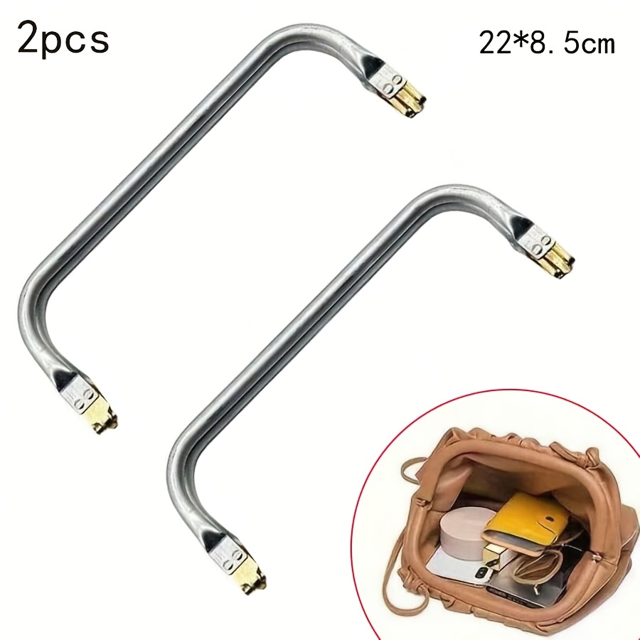 TEMU 2/3pcs Handbag Wallet Frame Set, Aluminum Square Clutch Frame, With Closure And Inner Tube Support Structure, Heavy-duty Torque Clip Hardware,