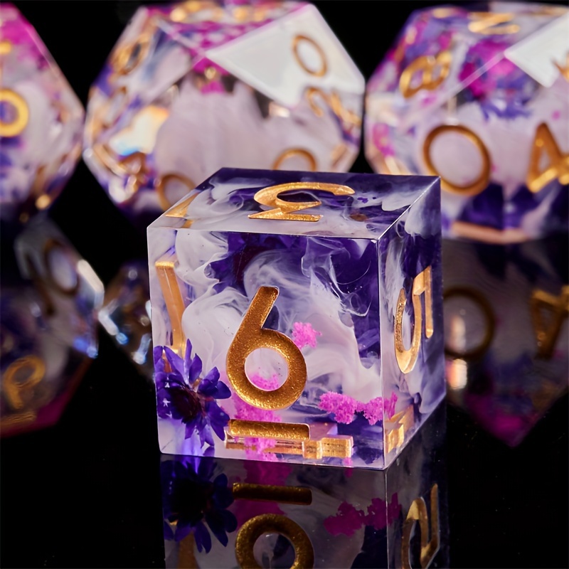 

Roll, Handcrafted Resin - For Glitter Sharp , Rpgs & Tabletop Games, Ideal Birthday Or Christmas Gift, Red/ivory