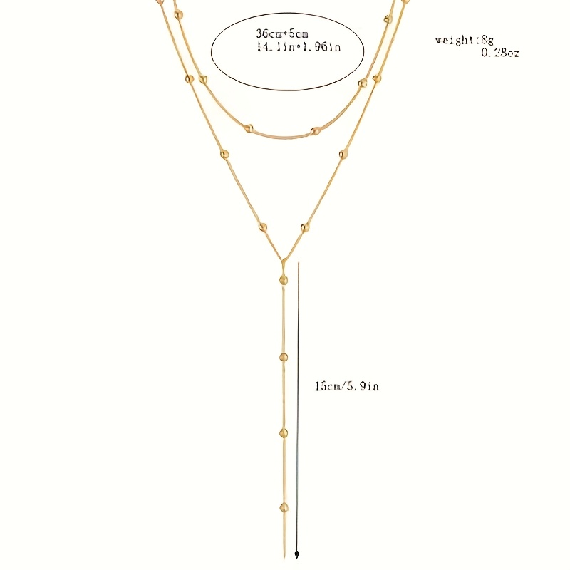 Women's Geometric Tassel Bead Clavicle Necklace — Creative Gift