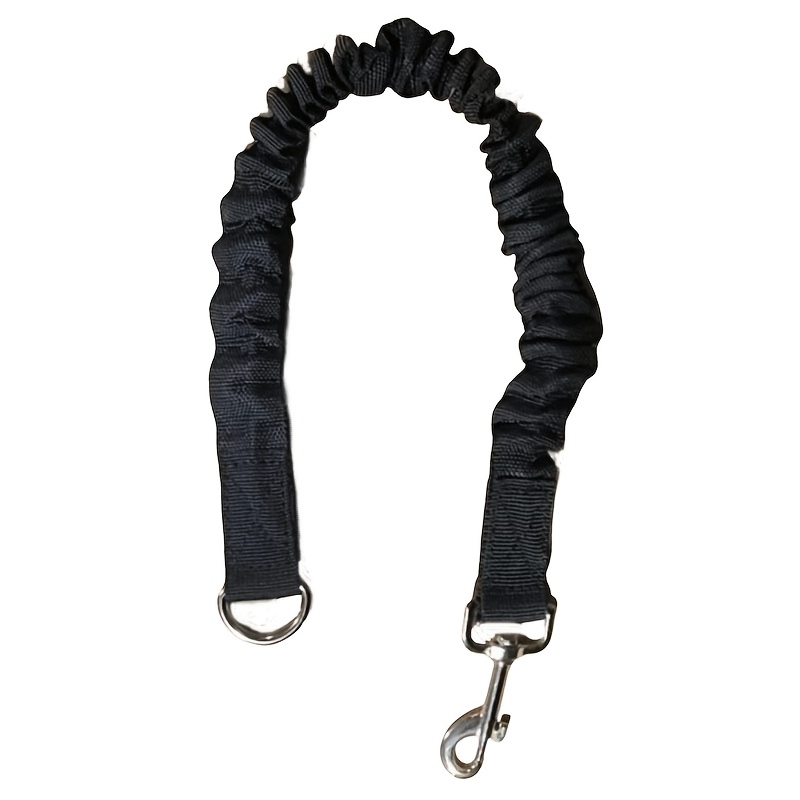 Image of 1pc Dog Leash Extender, Shock Absorption Bungee Dog Leash Attachment, Durable Nylon Dog Leash Extender With Stainless Steel Swivel Clip, Improve Dog Safety For Bicycle, Running, Walking