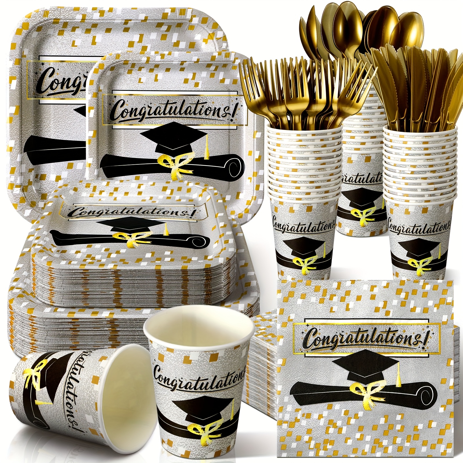 graduation party supplies sold on Temu United States