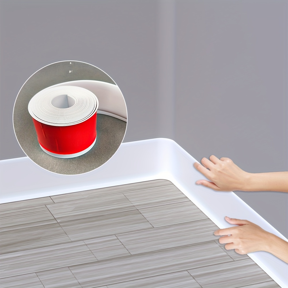 Flexible Quarter Round Molding,Peel And Stick Rubber Quarter Round Trim Molding Self Adhesive Edge Trim For Floor, Waterproof Bendable