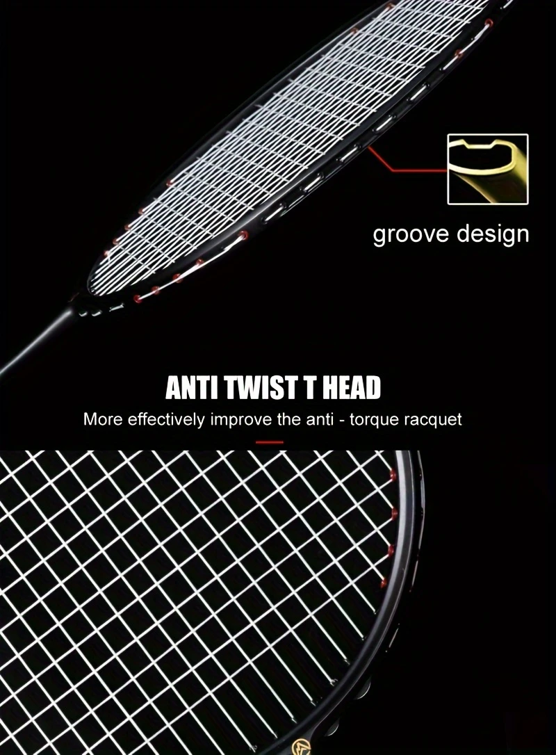 xhp 6u g4 t700 2 piece set 2 carbon fiber rackets including leather 2 binding wires with hand tape suitable for sports training and competition details 5