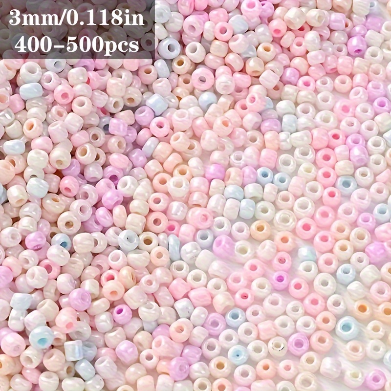 15g 2/3/4mm Multicolor Czech Glass Rice Beads, Solid Cream Macaron Color, Glass Loose Spacer Beads For Jewelry Making Fashion Bracelet Necklace Crafts