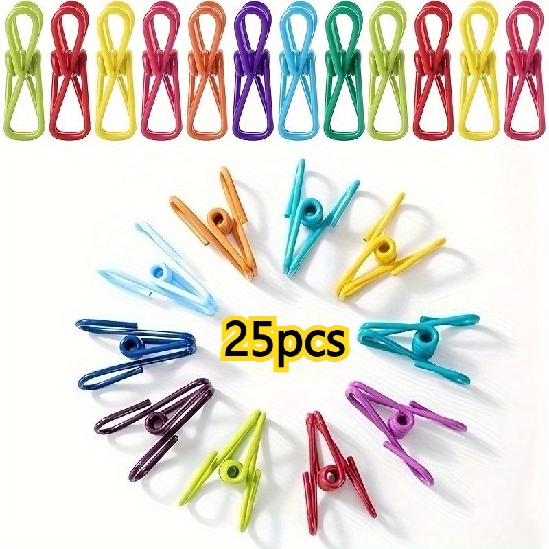 15 25 45 60pcs chip clips utility pvc coated steel clip food - Temu