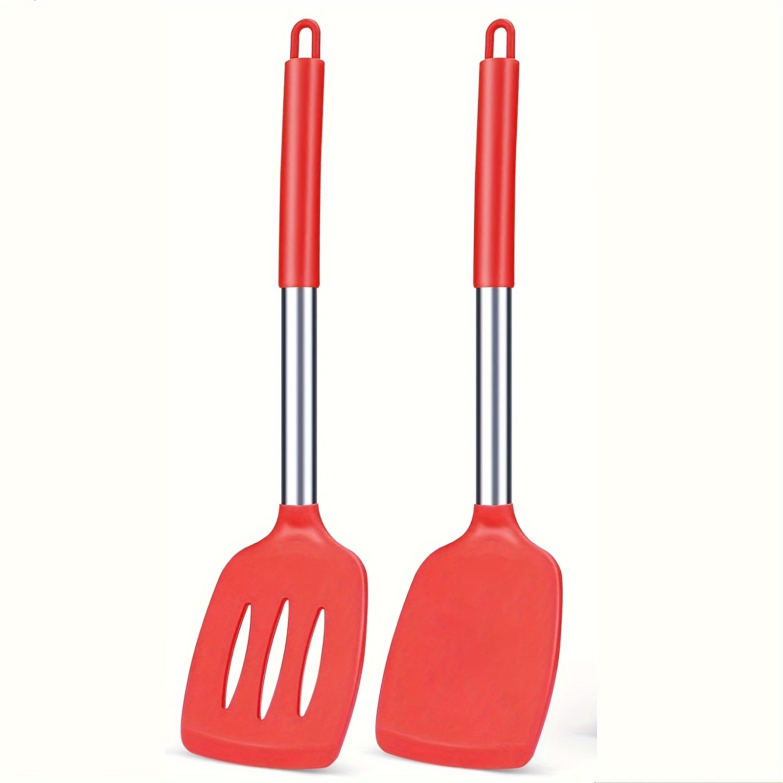 

Silicone Solid Turner, Non Stick Slotted Kitchen Spatulas, Resistant Bpa Free Cooking Utensils, Ideal Cookware For Fish, Eggs, Pancakes