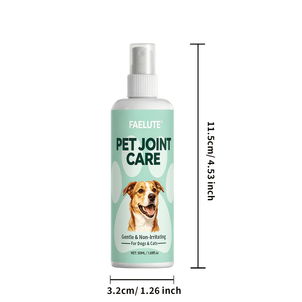 FAELUTE Pet Bee Venom Joint Care Spray - for Senior & Young Pets, Daily Joint Comfort Support, Gentle Spray Formula for Dogs & Cats