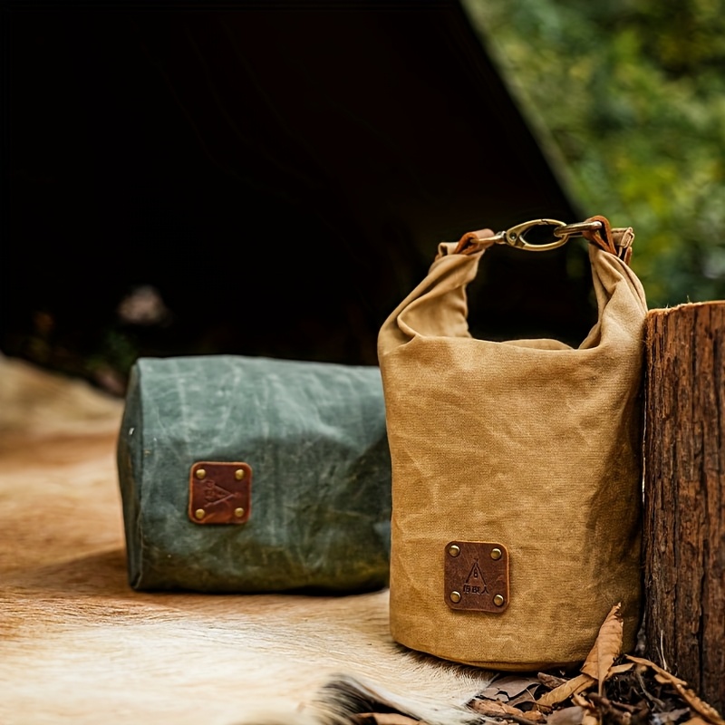 Oil Wax Canvas Outdoor Camping Multifunctional Tool Organizer Bag