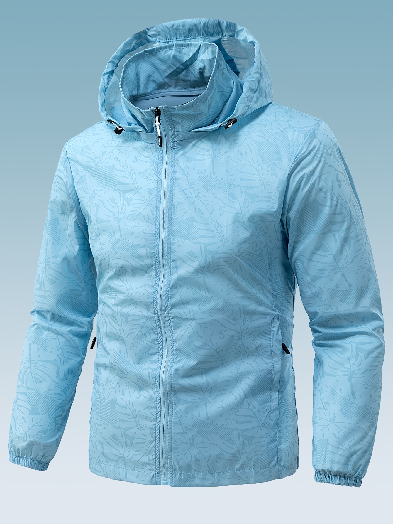 a lightweight mens jacket for spring and summer featuring   design ideal for outdoor activities   cool quick drying and   with a removable hood for   everyday use during the warmer months camping