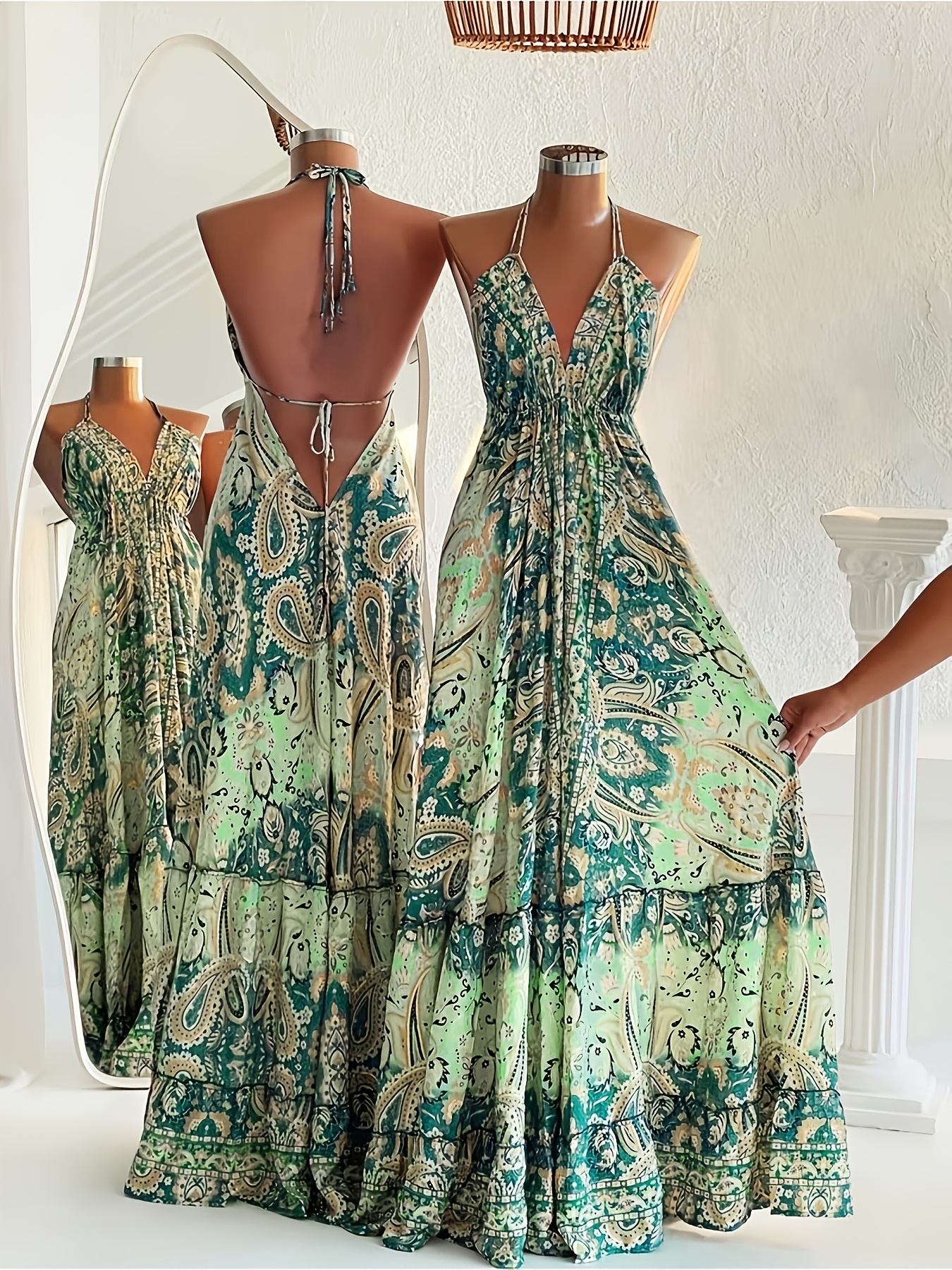 green long sleeve evening dress High Couture NR2224 Long Sleeve Formal Evening Dress