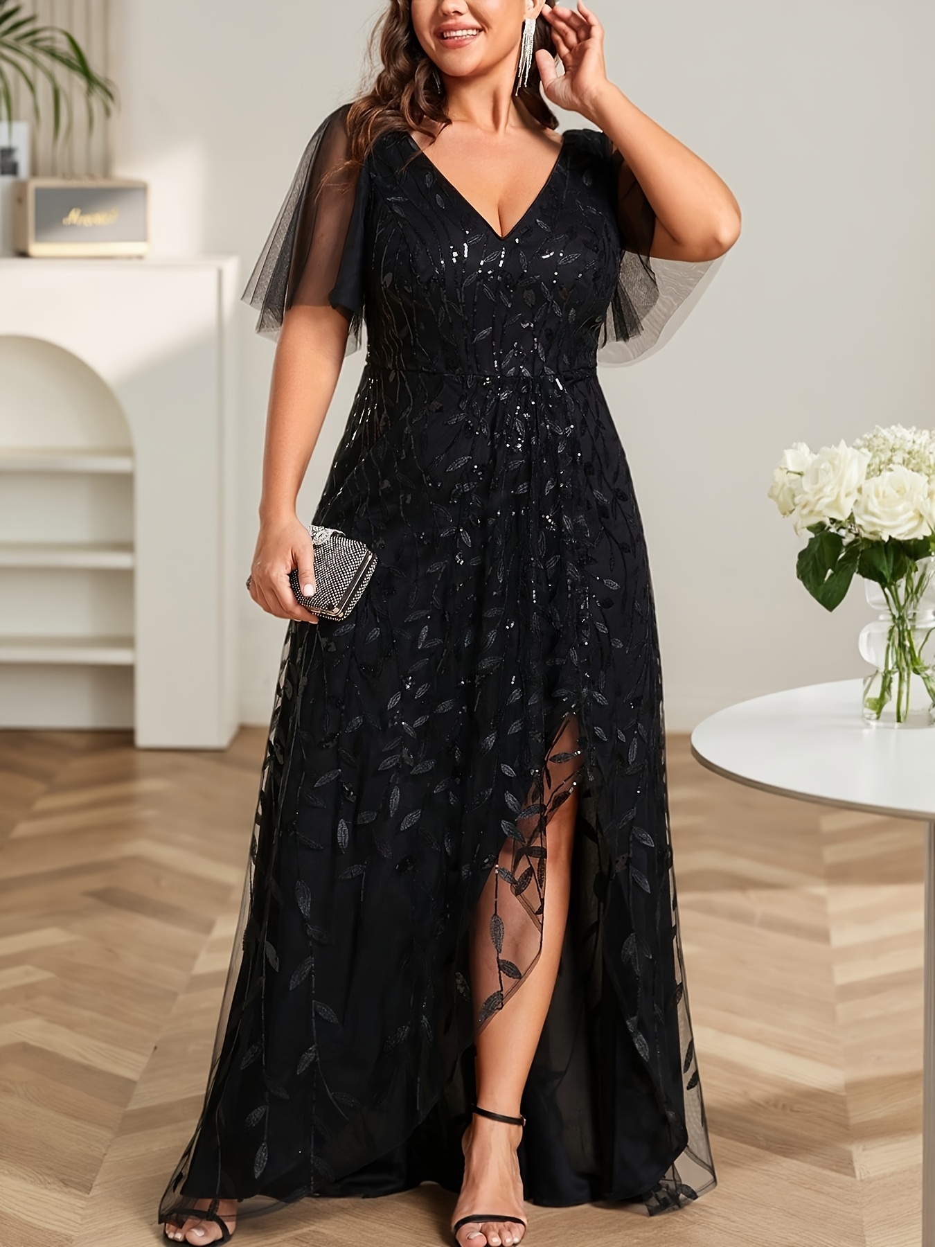 flowy ball dresses Sparkly Beaded Bodice Prom Dresses Backless Flowy Tulle A Line Prom Gown ARD2710 main image 0