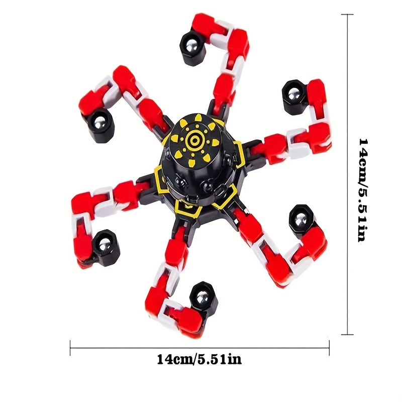 Transformable Fidget Spinner Toy for Kids - Glow in the Dark