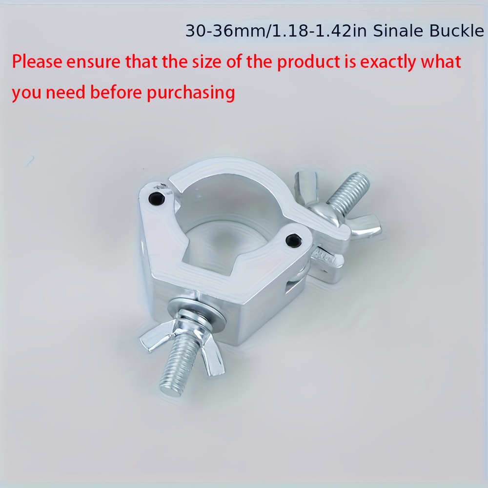 Image of 1pc Aluminum Alloy Stage Lights Truss Clamp Durable Clip Bracket Dj Light Clamps 18-21mm 38-52mm Silvery Lamp Hanger Hooks For Led Par Moving Head Beam Spot Clamps