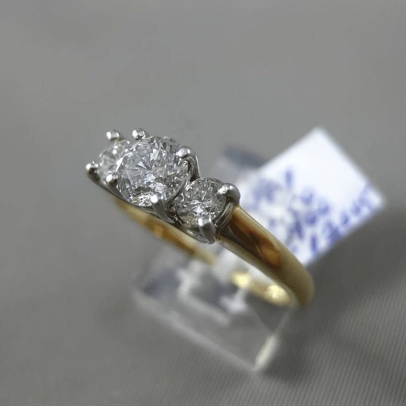 Men's Elegant 2-Carat Moissanite Engagement Ring, S925 Silver