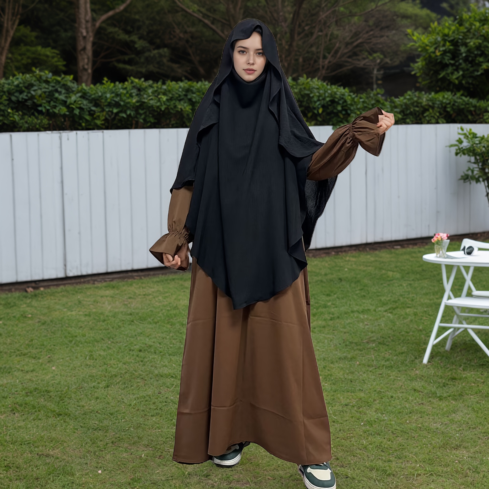 womens breathable muslim shawl cover up black white striped open front design loose fit with adjustable closure for   casual   festivals festival wear classic coverup durable fabric 0